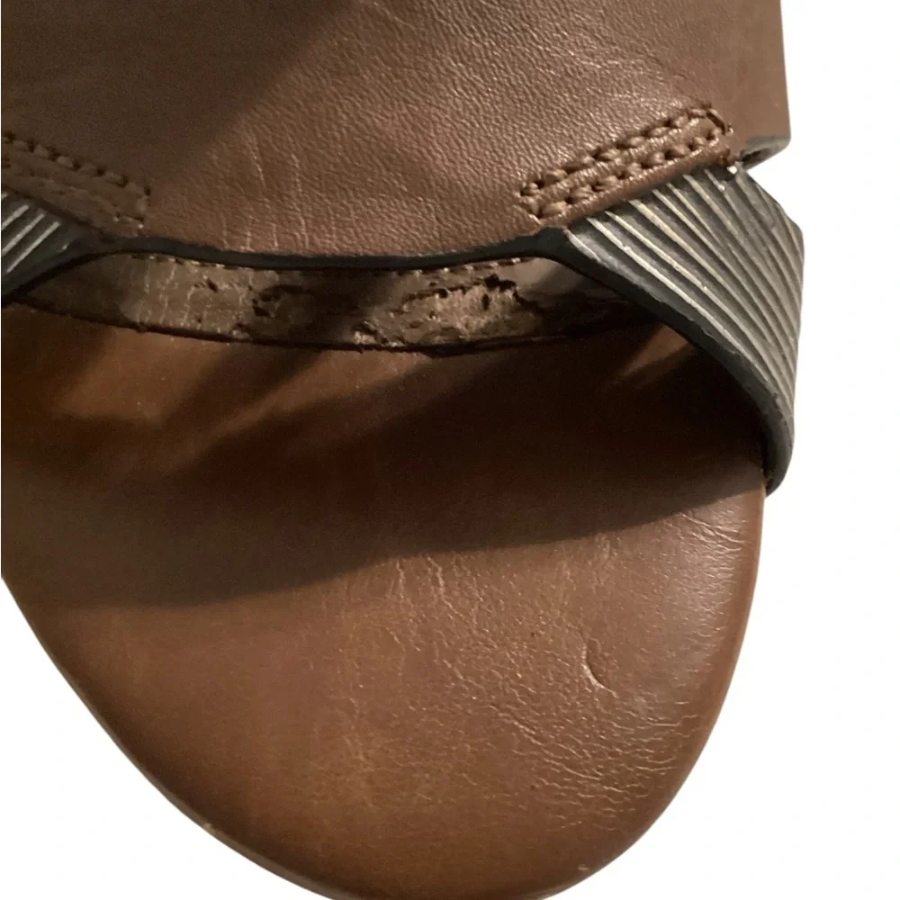 ISOLA leather brown metallic‎ sandals size 7.5